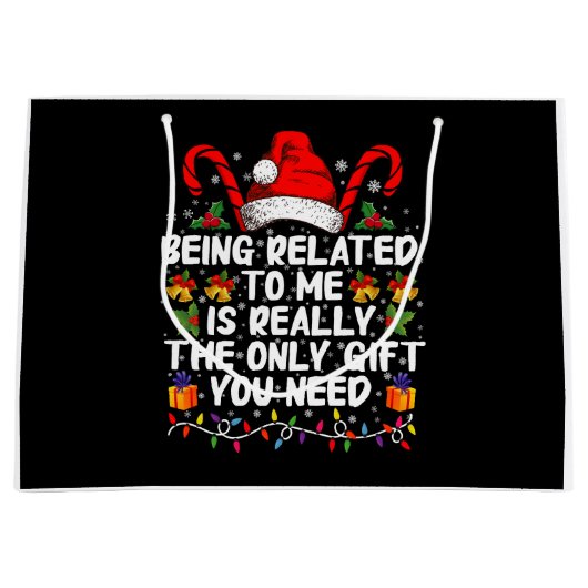 本当に私と関係があるから唯一の贈り物 ラージペーパーバッグ (正面)