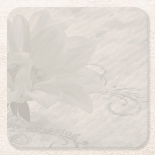 本当に素晴らしいダリア スクエアペーパーコースター (正面)