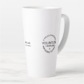 本当に素晴らしいボランティア カフェラテマグ (右アングル)