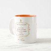 本当に素晴らしい先生は見つける懸命である ツートーンマグカップ (正面左)