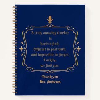 本当に素晴らしい先生は、なかなか見つけることができない ノートブック