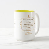 本当に素晴らしい先生は、Two-Tone cを見つけるための懸命である ツートーンマグカップ (正面右)