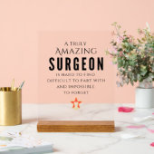 本当に素晴らしい外科医の感謝 アクリルサイン (ウェディング)