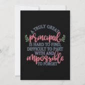 本当に素晴らしい校長は見つけるのが難しい カード (正面)