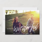 本当に素晴らしい生活 |写真フィルター付きクリスマス シーズンカード (正面)