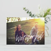 本当に素晴らしい生活 |写真フィルター付きクリスマス シーズンカード (スタンド正面)