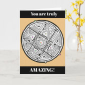 本当に素晴らしい！やったぞ！お誇りを持った前もだ！ カード (黄色い花)