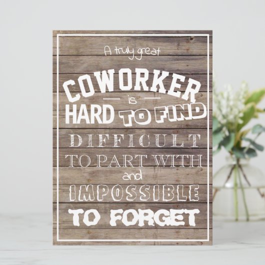 本当に素晴らし同僚引用文の高感謝していさい カード (スタンド正面)