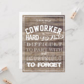 本当に素晴らし同僚引用文の高感謝していさい カード (正面/裏面インサイチュ)