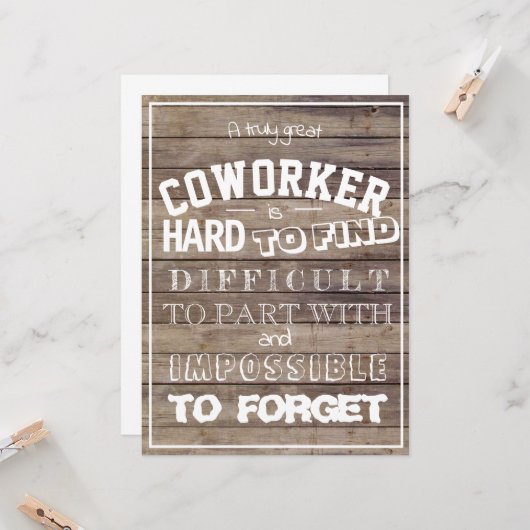 本当に素晴らし同僚引用文の高感謝していさい カード (正面/裏面インサイチュ)