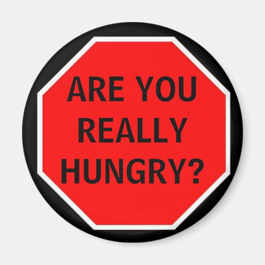 本当に腹が空いてるの？ マグネット (正面)