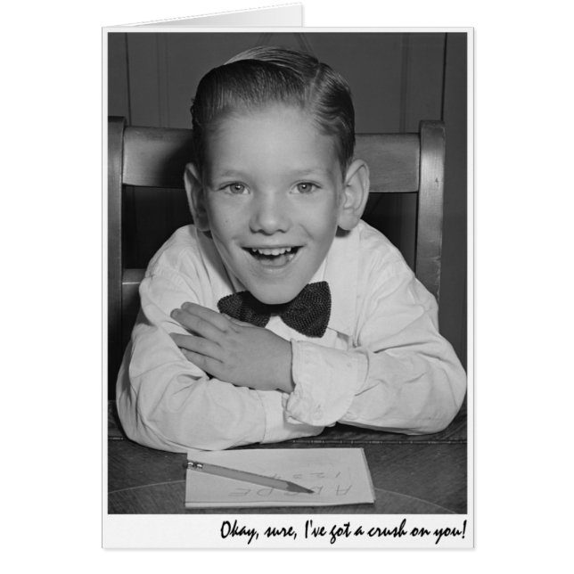 "、本当に良い、私はあなたのクラッシュを持っています! " (正面)