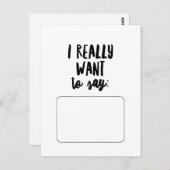 本当に言いたい… ポストカード (正面/裏面)