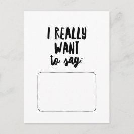 本当に言いたい… ポストカード