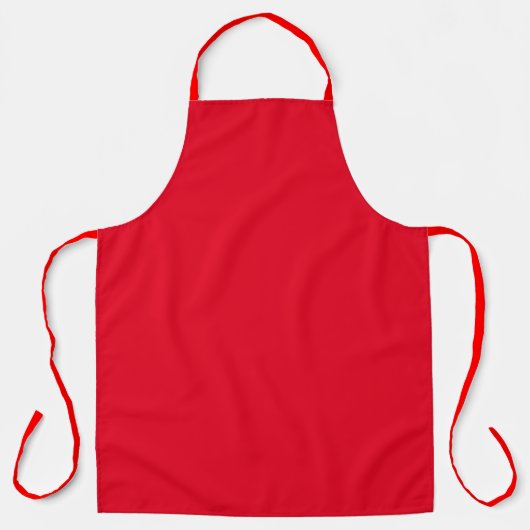 本当に赤い服を保護 エプロン (正面)