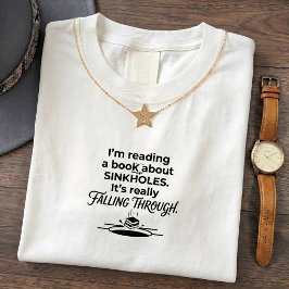 本当に陥没穴が楽しいグラフィックTシャツ パパジョークTシャツ Tシャツ