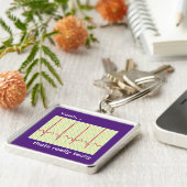 本当に頻度心臓病学のユーモア キーホルダー (側面)