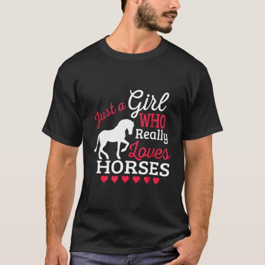 本当に馬が大好き Tシャツ (正面)