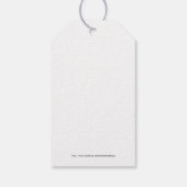 本当に驚くべきダリア ギフトタグ (裏面)