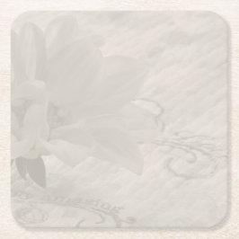 本当に驚くべきダリア スクエアペーパーコースター