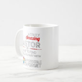 本当に驚くべき牧師は見つける懸命である コーヒーマグカップ (正面左)