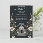 本当に魅力的な70s 80s裁判所ブライダルシャワー 招待状 (スタンド正面)