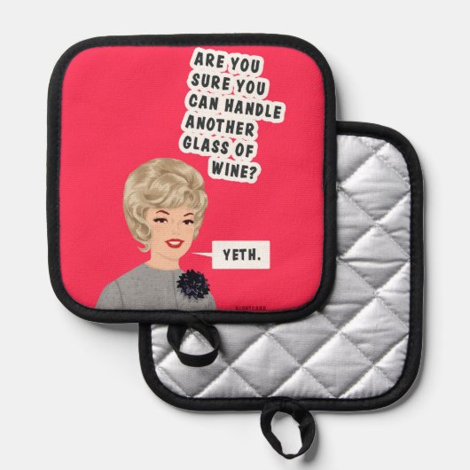 本当に？うん。 鍋敷き (正面/裏面)