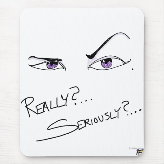本当に？マジで？ マウスパッド (正面)