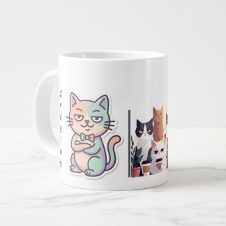 本当に？低エネルギーハイジャッジメント猫 ジャンボコーヒーマグカップ