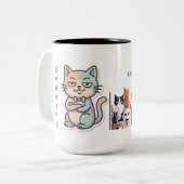 本当に？低エネルギーハイジャッジメント猫 ツートーンマグカップ (正面左)