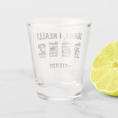 本当にDGAFギターコードおもしろいカスタム ショットグラス (裏面)