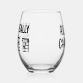 本当にDGAFギターコードおもしろいカスタム ステムなしワイングラス (左)