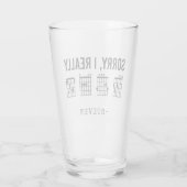 本当にDGAFギターコードおもしろいカスタム タンブラーグラス (裏面)