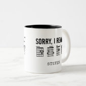 本当にDGAFギターコードおもしろいカスタム ツートーンマグカップ (正面右)