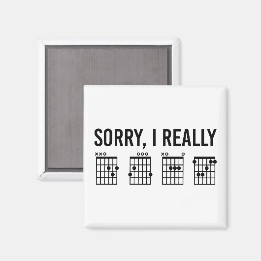 本当にDGAFギターコードおもしろいカスタム マグネット (正面/裏面)