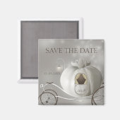 本当のおとぎ話の結婚式は日付を保存 マグネット (正面/裏面)