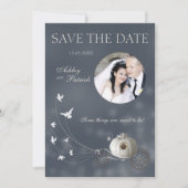 本当のおとぎ話はあなたの写真の結婚式を加えます 招待状 (正面)