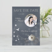 本当のおとぎ話はあなたの写真の結婚式を加えます 招待状 (スタンド正面)