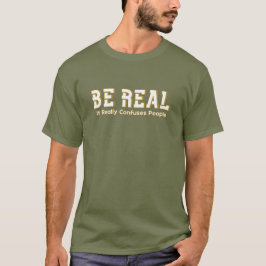 本当のことを言おう 本当に人を混乱させる 面白いモチベーション Tシャツ