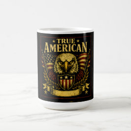 本当のアメリカ人 - 誇り高き愛国者 プライドを貫く コーヒーマグカップ