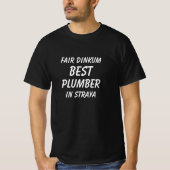 本当のオーストラリア最高の配管工 Tシャツ (正面)