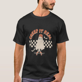 本当のハロウィンの幽霊を体験しよう Tシャツ