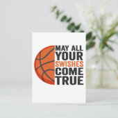 本当のバスケ来ットを飲み込めおもしろいる ポストカード (スタンド正面)