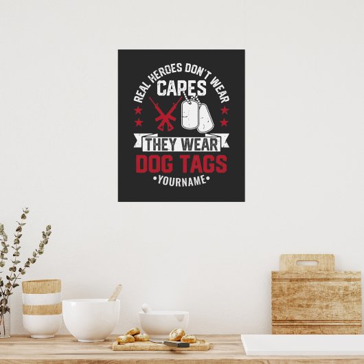 本当のヒーローはキャップなんか被ってない。名札をつけてるんだ。 ポスター (キッチン)