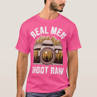 本当のプロはRAWで撮る 写真家 フォトグラファー Tシャツ