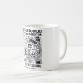本当のプログラマはソースコードを使う コーヒーマグカップ (正面右)