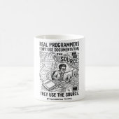 本当のプログラマはソースコードを使う コーヒーマグカップ (中央)
