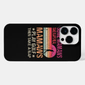 本当のママは昼寝をしない 本当のママはゴルフをする そして昼寝もする iPhoneケース (裏面横)