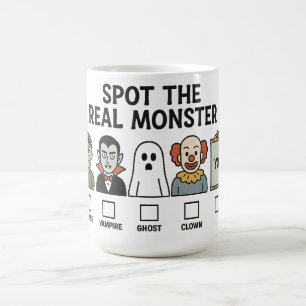 本当のモンスターを見つけよう 面白い投票 ハロウィンデザイン モーフィングマグカップ