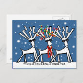 本当のユール（キリスト降誕祭）を望クールむ ポストカード (正面/裏面)